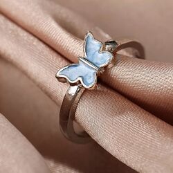 Кольцо с бабочкой, колечко, кольца с бабочками, серебро, золото, подарок