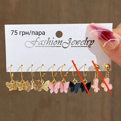 Набір сережок, комплект сережок, сережки, прикраса, прикраси, срібло
