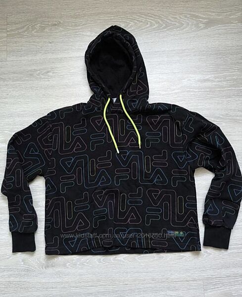 Худи худі тринитка з капюшоном капишоном толстовка тепла чорна fila