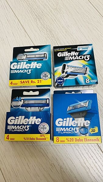  Лезвия и станки Оригинальные Gillette -  служат в разы дольше