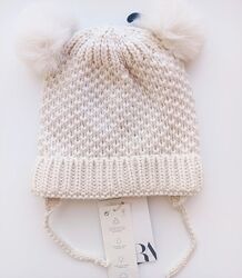 Шапка Zara, дитяча шапка Zara 