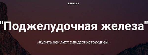 Егор Москалев - Чек-лист Поджелудочная железа