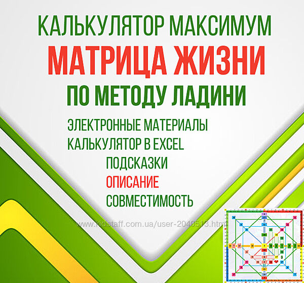 Наталья Ладини - Калькулятор максимум Матрица жизни по методу Ладини