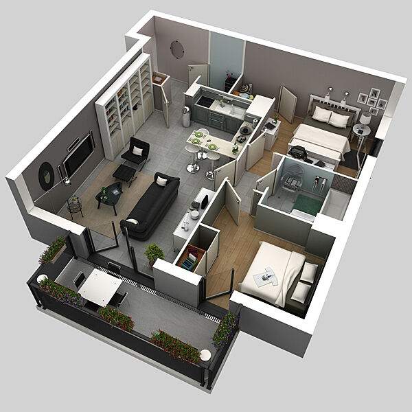 Дмитрий Мудров - 3D визуализация интерьера квартиры 3ds max. Полный курс