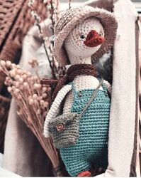 Юлия Устименко - Мастер класс по вязанию гуся крючком 20-22 см