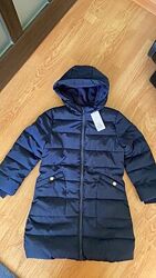 Куртка Пальто новое на флисе 110р. 4-5 лет Primark синее