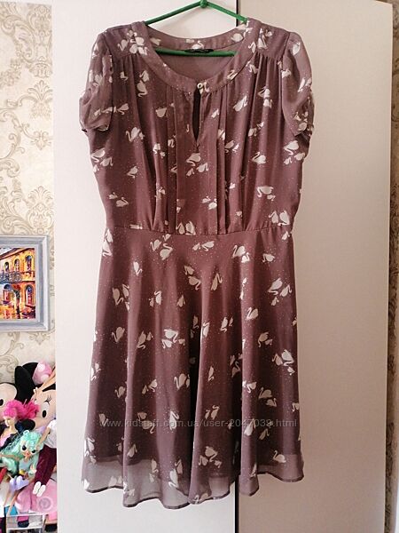 Красивейшее шифоновое платье Dorothy Perkins, размер М, L