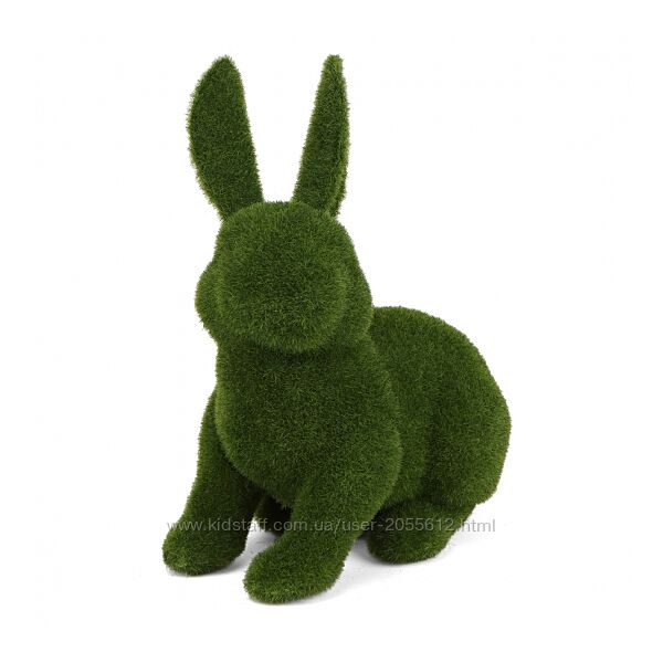 Зелений кролик Травка Великодній декор