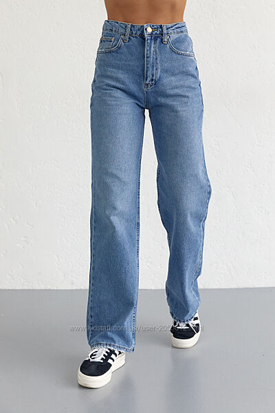  Жіночі джинси Straight із завищеною талією 