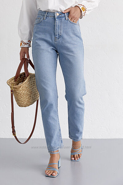 Жіночі джинси МОМ з високою талією   