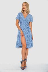 Сукня голуба в горох 