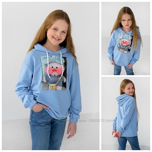Худі дитяче двонитка з принтом   