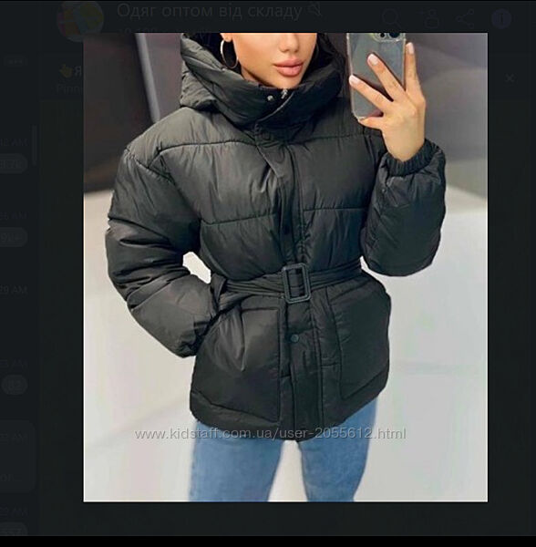 Осіння жіноча куртка на синтепоні