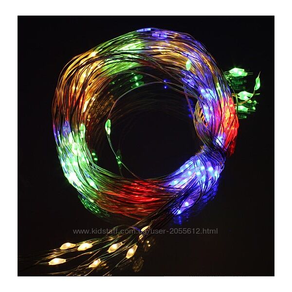 Гірлянда Роса 50 LED, різнокольорова, 5 м, від USB