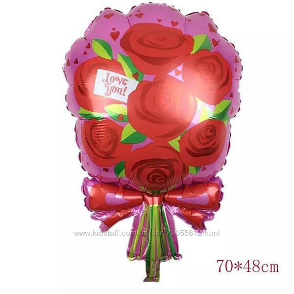 Повітряна куля з фольги шарик великий букет