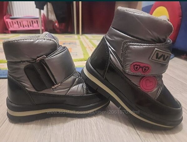 Продам зимние сапожечки 24 р, стелька 15 см