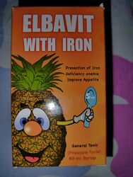 Витаминный сироп  железо Elbavit Египет 60 мл для детей