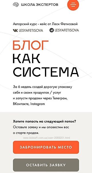 Леся Фетисова - 3 КУРСА Блог как система Продажи с первого взгляда  