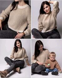 Лариса Попович la. na. knit  светр Basic  дорослий 2024
