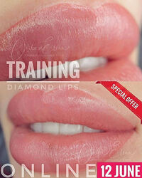  Елена Оника  МК перманентный макияж губ Діаманти для губ  Diamonds Lips