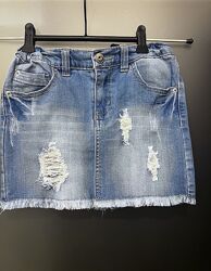 Юбка джинсовая на 8-9лет