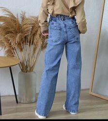 Стильные джинсы палаццо на р.146