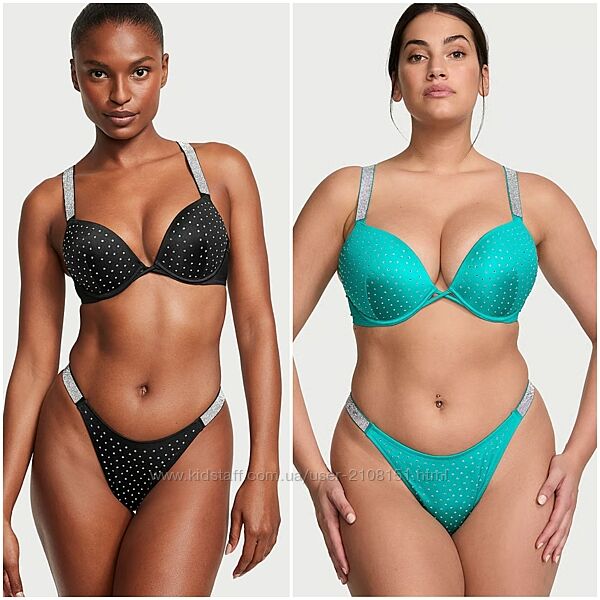 Shine Strap Bombshell Push-up Bikini, Victoria´s secret 32AA 32C 36B