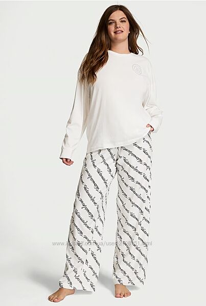 Flannel Long-Sleeve Tee-Jama, XS/Regular, Victoria´s Secret