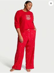Flannel Long-Sleeve Tee-Jama, p. M, р. L,  Victoria&acutes Secret 
