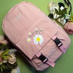 Місткий рюкзак Daisy світло-рожевий
