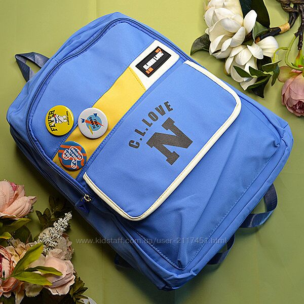 Шкільний рюкзак Love блакитний