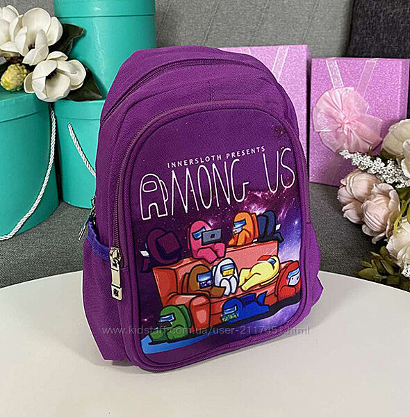 Дитячий рюкзак Among Us фіолетовий