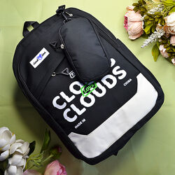 Шкільний рюкзак із пеналом Clouds чорний