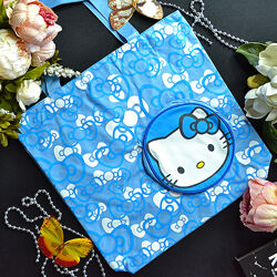 Дитяча сумка-шоппер Hello Kitty блакитна