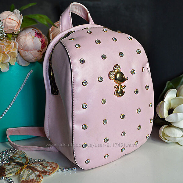 Женский рюкзак Diamond Mickey розовый
