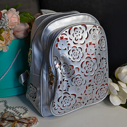 Женский рюкзак Roses серебро