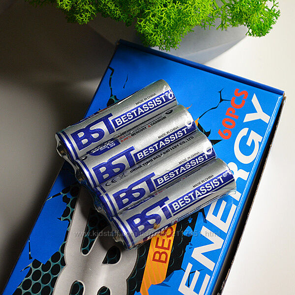 Батарейки BESTASSIST R6P AA 1.5V 0 mercury упаковка