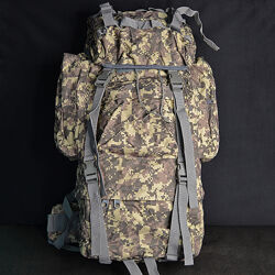 Тактический рюкзак с подсумками 70л/армейский рюкзак /туристический пиксель