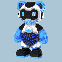 Конструктор Magic Blocks в виде панды Bearbrick