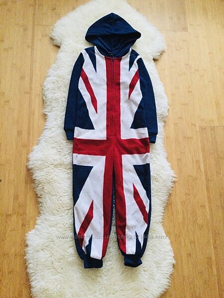 Флісовий кігурумі, піжама з Прапором. Супер - теплий, мякенький комбінезон