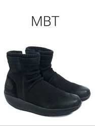 Кожаные ортопедические женские ботинки MBT Colori Black Donna Оригинал