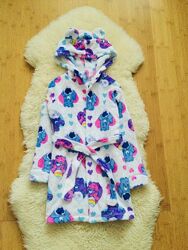 Care Beary махровий, флісовий халат з капюшоном і вушками 5-6 рок.  банний,