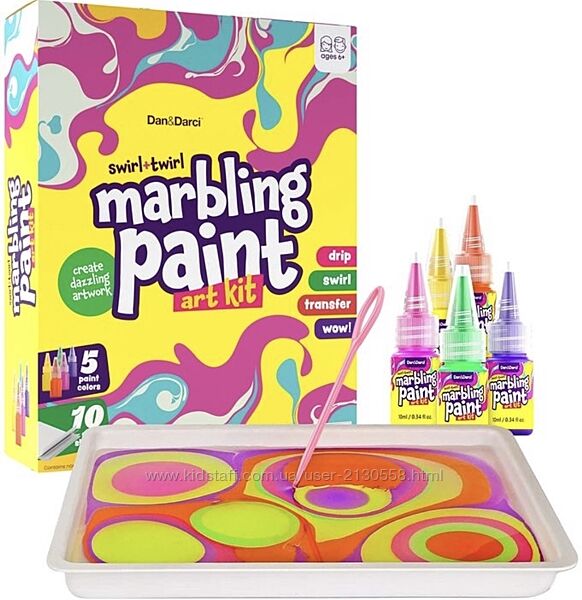 Набір для малювання на воді Marbling Paint