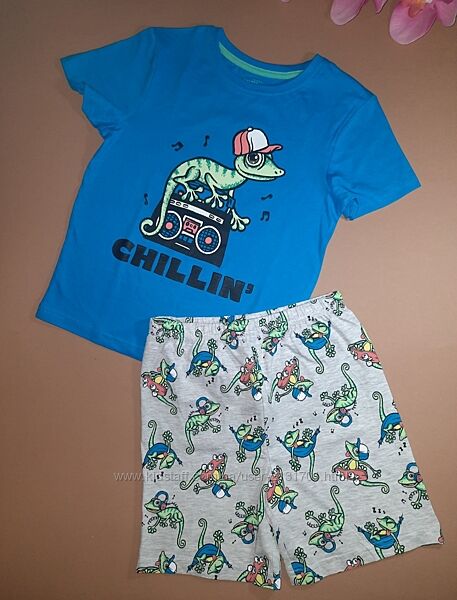 Піжама з шортиками / домашній костюм з шортиками хамелеон Primark 116 см
