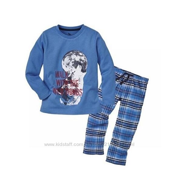 Піжама з фланелєвими штанами , домашній костюм,  вовк , lupilu