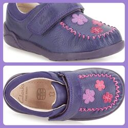 Черевики мокасини туфлі шкіряні Clarks 22.5 