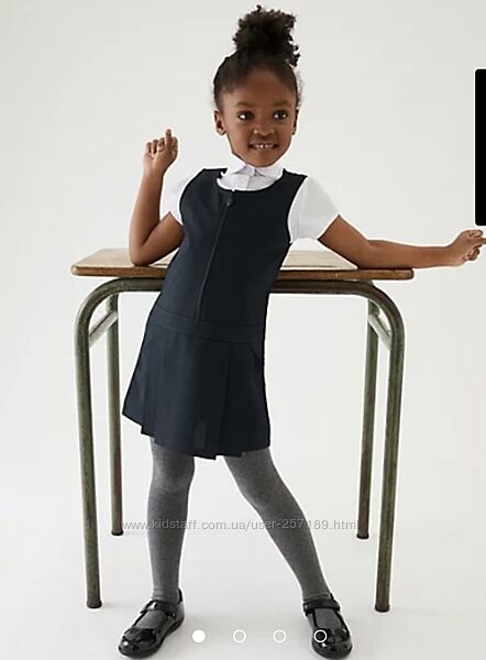 Новий дитячий шкільний сарафан M&S Marks & Spencer 7-8, 8-9 р.