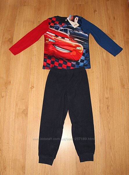 Дитяча флісова піжама Тачки C&A Disney Кунда 98-140 р.