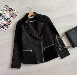 Куртка-косуха с натуральной замшей в составе