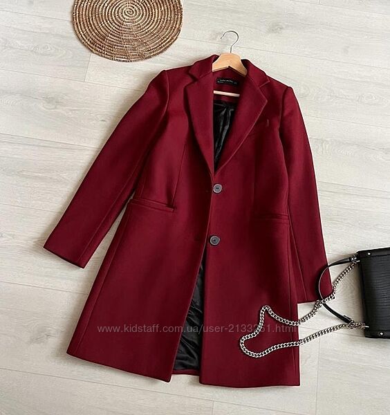 Крутое шерстяное пальто ZARA